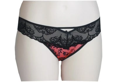Schwarz roter String Karmazyn von KrisLine Dessous, Größe S / M / L - Bild 1 von 2