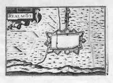 1630 - Réalmont Albi Tarn Carte Engraving Map Estampe