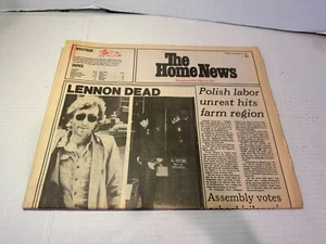 1980 The Home News Lennon Dead Polish Labor Unrest Hits Farm Region Newspaper - Picture 1 of 2