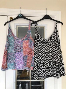 PRETTY LADIES SIZE 14 SUN BLOUSES - Picture 1 of 5