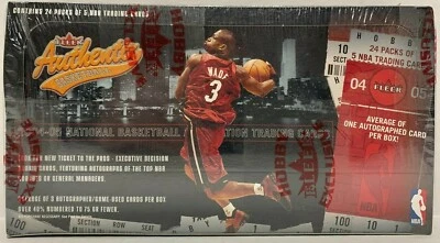 2004/05 FLEER AUTHENTIX NBA BASKETBALL HOBBY BOX 24 PACKS NEW SEALED - Image 1 of 4