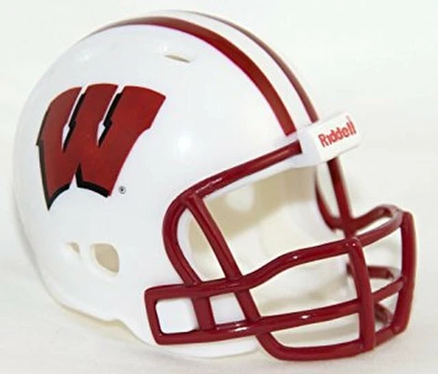 Wisconsin Badgers NCAA 2" Helmet Riddell Pocket Pro Speed Style Cover