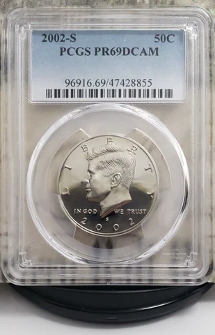 2002-S Kennedy Half Dollar - PCGS PR69DCAM - Nice!!! Cover