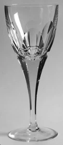 Cut Crystal Wine / Water Glasses Helene by CESKA 8" - Picture 1 of 7