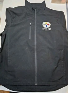 Men's Pittsburgh STEELERS Black Soft Shell Layer G -III Full Zip Jacket/Coat XXL - Picture 1 of 10