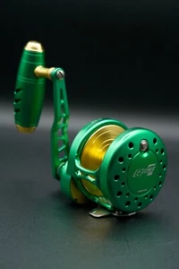 Maxel Jigging Reel Rage Pro 90 Lever Drag Conventional Reel Green/Light Gold - Picture 1 of 7