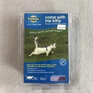 PetSafe COME WITH ME KITTY Cat Harness and Bungee Leash Lilac Deep Purple Sm - Picture 1 of 7