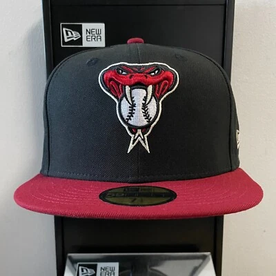 MLB - Arizona Diamondbacks 59FIFTY Fitted New Era Cap - Black & Red - Image 1 of 4