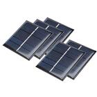 5 St&#252;ck Solarpanel Solarzelle 3V 110mA Solarmodul Solar Polykristallin 60x55mm
