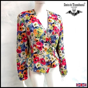 Jacket Casual Clothing Elegant Luxury Blazer Summer Formal Vintage Flowers Coat - Picture 1 of 24