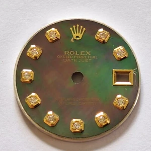 Rolex ladies Datejust Diamond Green Mother of Pearl Dial - Picture 1 of 6