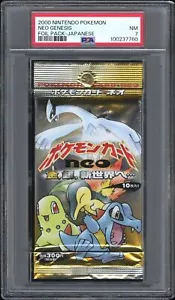 PSA 7 2000 Nintendo Pokemon Neo Genesis Foil Graded Sealed Pack Japanese 7760 - Picture 1 of 2