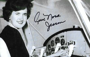 Foto autografiada de Gene Nora Jessen 4x6 Mercury 13 NASA ¡RARA LOOK DE AUTENTICIDAD! - Imagen 1 de 1