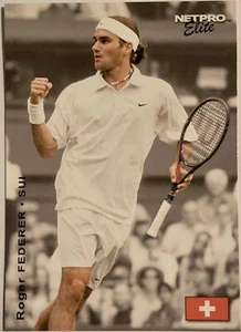 2003 NETPRO ROGER FEDERER RC ROOKIE ELITE EVENT STARTER EDITION WHITE SHIRT #S2 - Picture 1 of 2