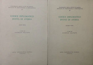 CODICE DIPLOMATICO SVEVO DI AVERSA di C. Salvati -Arte Tipografica 1980 - Imagen 1 de 1