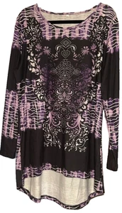 Woman's Purple W/Design Tunic SizeXL - Picture 1 of 4