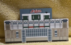 Vintage 1994 Cleveland Indians Jacobs Field Wood Decor Display - The Cat's Meow - Picture 1 of 4