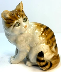 Statuina gatto porcellana Hutschenreuther Selb Kunstabteil Germania 5" - Foto 1 di 8