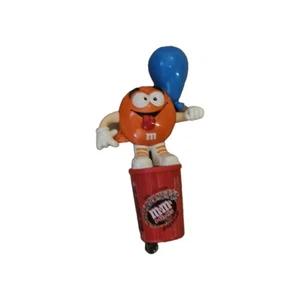 M&M’s Orange Character Dispenser Blue Balloon Red Tube Sealed Candy 2000s - Picture 1 of 4