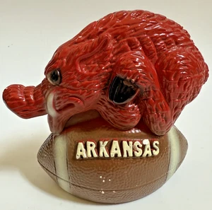 Vintage Arkansas Razorbacks Maskottchen Figur Statuette Running Hog, RAR! LESEN, - Bild 1 von 8