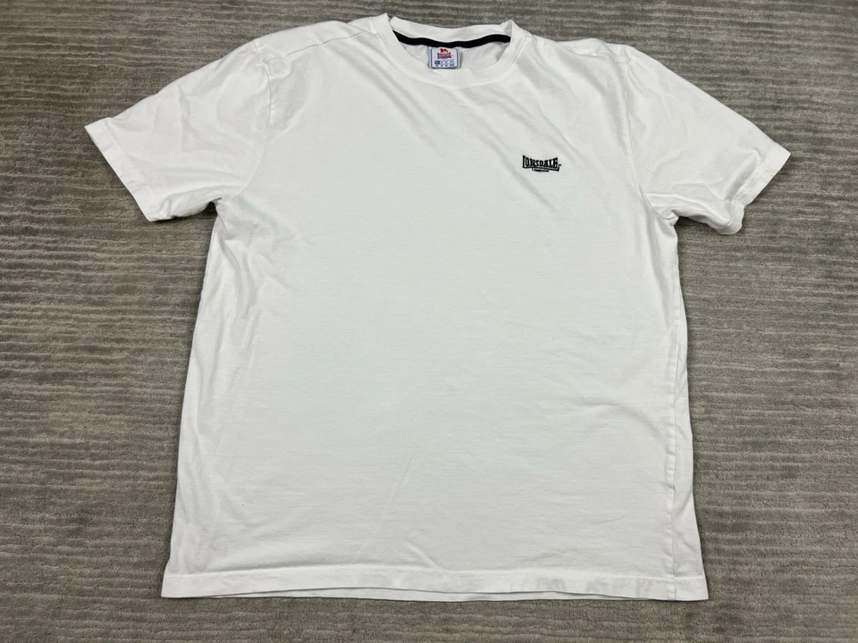 Lonsdale London Shirt Mens XL White Short Sleeve Crew Neck - Image 1 of 4
