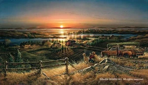 Terry Redlin Best Friends - Hunter and Dog Encore Edition - Picture 1 of 1
