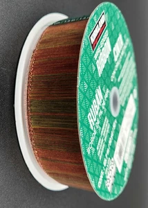 Kirkland Band Drahtkante Orange Rot Grün Band 1,5" x 50 Yards NEU - Bild 1 von 4