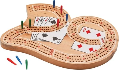 Wooden 29" Cribbage Board Game Set - image 1 of 4
