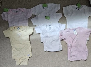 Gerber Infant Lot 0-3 Months Shirts Bodysuits *2 Items Marked for Bigger Baby* - Picture 1 of 13