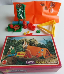 Mattel 1980 Barbie #2318-2320 Barbie Play Paks Campin' Out In Original Box,Used - Picture 1 of 9