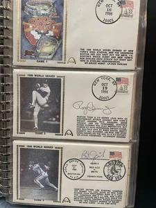 Gateway World Series Set 1986 Red Sox & Mets firmato da Clemens, Boggs e altri - Foto 1 di 6