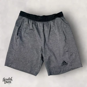 Adidas Men's Athletic Shorts Size Medium Gray Comfy Stylish Activewear - Picture 1 of 3