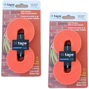 It Tape Mehrzweck Haken & Schlaufe Verschluss 2 Rollen pro Packung / 2 Pakete - Bild 1 von 3