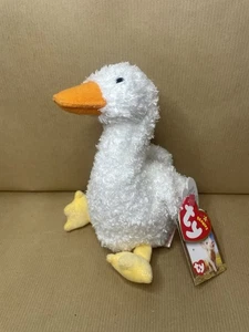Charlottes Web TY Beanie Babys Gussy Goose weiches Plüschtier Bohnenspielzeug. Mit Etikett 2006 - Bild 1 von 4