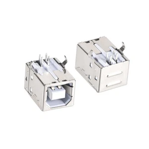 10 PCS USB 2.0 Type B Female Socket Connector Jack Port 4Pins DIP 90 Degree - Picture 1 of 3