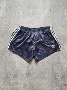 Adidas Vintage 80s Sprinter Shorts Blue Racer Retro Nylon Running Size L - Picture 1 of 7