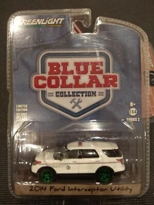 GREENLIGHT 1/64 35060-D CHASE GREEN MACHINE 2014 FORD INTERCEPTOR UTILITY - Picture 1 of 1