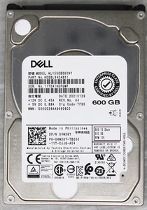 Dell 600GB 10K SAS 2.5" 12Gbps ISE Hard Drive | Toshiba AL15SEB060NY - Foto 1 di 2