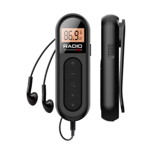 FM Walkman Radio Rechargeable Portable Pocket Transistor Radio LCD Digital Radio - Picture 1 of 10
