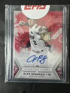 2018 Topps Diamond Icons Alex Bregman #ACAB AUTO RED 3/5 TOPPS SEALED - Picture 1 of 2
