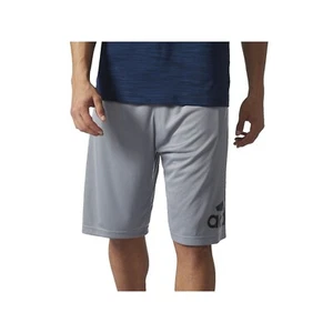 Adidas Men's Athletic Logo Basketball Crazylight Shorts - Gray, Size Small - Picture 1 of 5