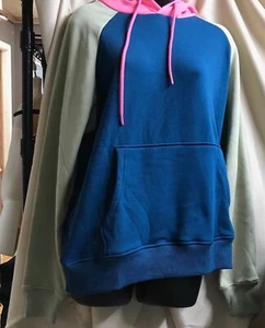 Spark Paws Sweatshirt Hoodie Pink Blue Tan Sz M NEW - Picture 1 of 6