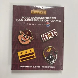 Washington Commanders Fan Appreciation Game Pin Set 2023 SGA - Picture 1 of 3