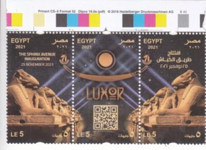 Estampillas EGIPCIO 2021 Restauración de la Avenida de las Esfinges - Luxor, Egipto 2021 #13 - Imagen 1 de 1