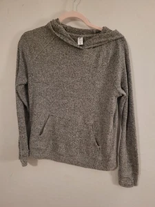Athleta Girls Grey Knit Size XL/14 Hooded Knit Sweater Hooded 0252 - Picture 1 of 9