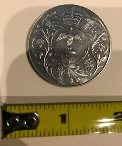 1977 Great Britain Elizabeth II Silver Jubilee Commemorative Crown Coin - Picture 1 of 2