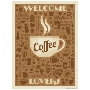 Welcome Coffee Lovers Decal Peel and Stick Decor - Picture 1 of 1