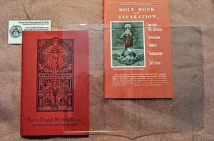 CLEAR PLASTIC COVER FOR LARGE TYPE PIETA PRAYERBOOK AND OTHER BOOKS PICTURED - Picture 1 of 2