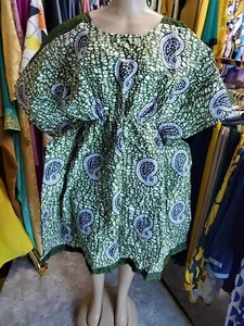 Afrikanischer lässiger Ankara Baumwolle nigerianischer Kaftan Bubu Kleid kurz] Stil  - Bild 1 von 9