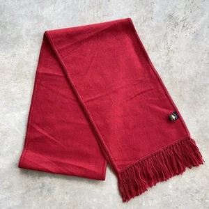 Ccahuantico Alpaca Scarf Burgundy Red Soft 3” Fringe Made In Peru 70” x 8.5" - Imagen 1 de 4
